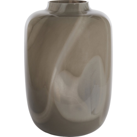 Light & Living Light&living Vaas Ø34x50 cm KOBALA glas grijs-crème