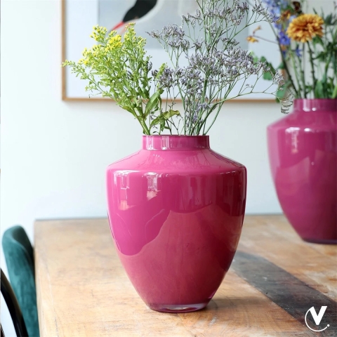 Vase The World Tugela S mauve Ø24,5 x H29 cm