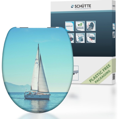 Schutte Duroplast WC-bril SAILING met soft-close
 - 82148 82148