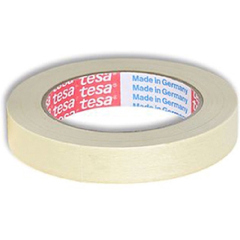 Tesa Afplakband | licht gecrêpt | lichtbeige | lengte 50 m | breedte 19 mm | wiel | 16 stuks - 04323-00040-00 04323-00040-00