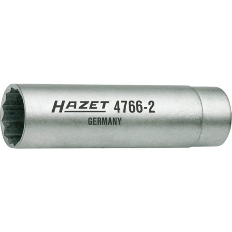HAZET Bougiesleutel 4766-2 · 3/8 inch (10 mm) vierkant hol · Buitentwaalfkant profiel · SW 14 mm