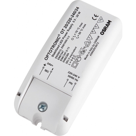 OSRAM OT 20/220-240/24 VS20 LED-transformator Constante spanning 20 W 0.02 - 0.83 A 24 V/DC 1 stuk(s)