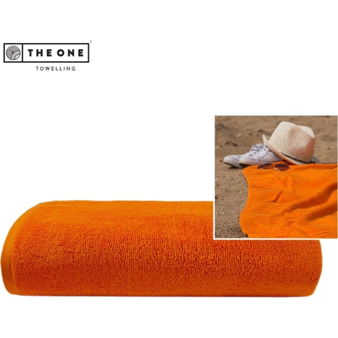 The One Towelling TH1010 Super Size Towel - Orange - 100 x 210 cm