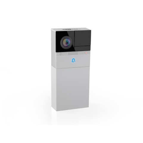 Caliber Complete set voor Video-deurintercom via WiFi Radiografisch, WiFi Eengezinswoning Wit, Zwart
