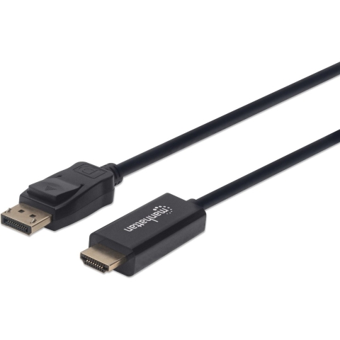 Manhattan 153195 DisplayPort-kabel DisplayPort / HDMI Adapterkabel DisplayPort-stekker, HDMI-A-stekker 1.00 m Zwart