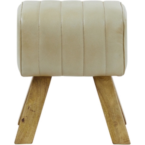 Light&living Kruk 40x31x46 cm RAMY leer zand+hout naturel
