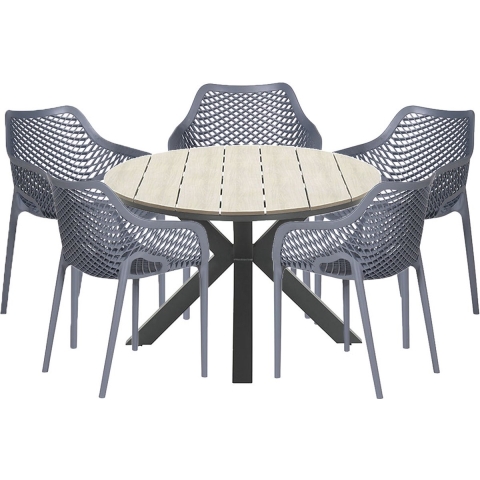 Garden Impressions Air XL-Tulli tuinset 6-delig-light teak look