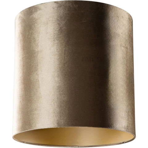 QAZQA Velours lampenkap brons met gouden binnenkant 40|40|40