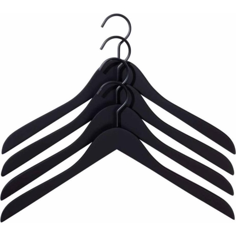 Hay Soft Coat Kledinghanger Set Van 4 Slim Black