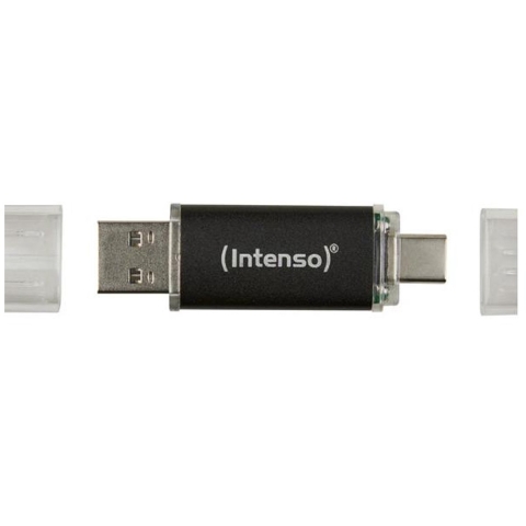 Intenso Twist Line USB-stick Retail 256 GB Antraciet 3539492 USB-C 3.2 Gen 1, USB-A 3.2 Gen 1