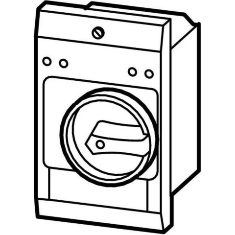 Eaton E-PKZ0-G Lege behuizing Inbouw, Met draaischakelaar (l x b x h) 80 x 85 x 129 mm Grijs, Zwart 1 stuk(s)