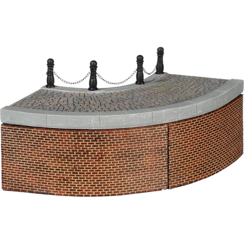 Quays bend curve 3 stuks l19xb19xh11,5cm - Luville