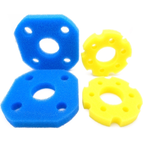 Filtermatten BioPressure 3000/6000 4x, 2x blauw 25ppi en 2x geel 30ppi - Ubbink