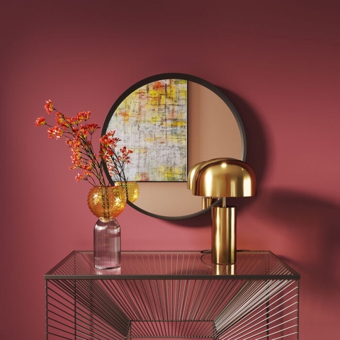 Kare Tafellamp Loungy Gold