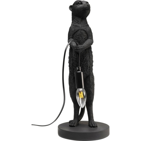 Kare Design Tafellamp meerkat zwart