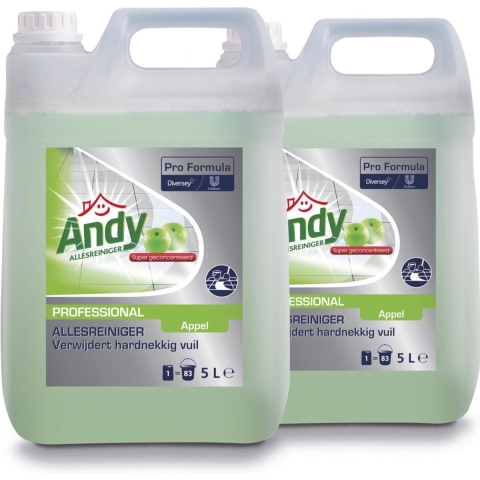 2x Andy Professional Allesreiniger Appel Pro Formula 5 liter