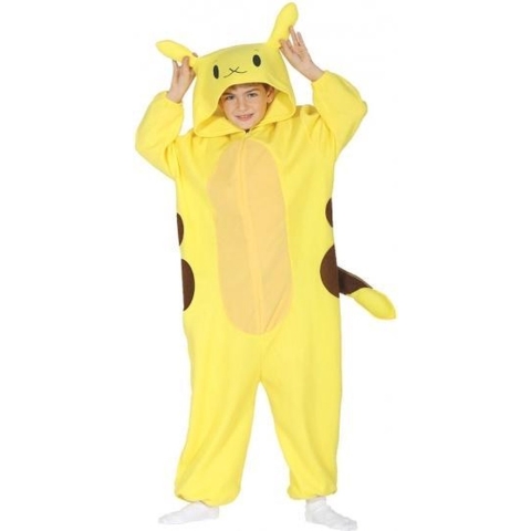 Gele cartoon chinchilla onesie voor kinderen 3-4 jaar (92-104) -