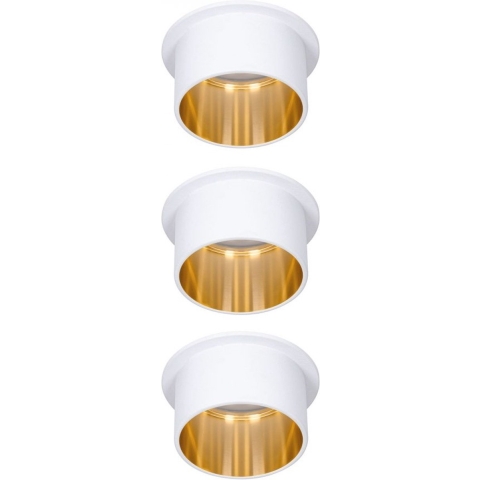 Paulmann 93381 PAULMANN LED-inbouwlamp LED LED vast ingebouwd 19.5 W Wit (mat), Goud