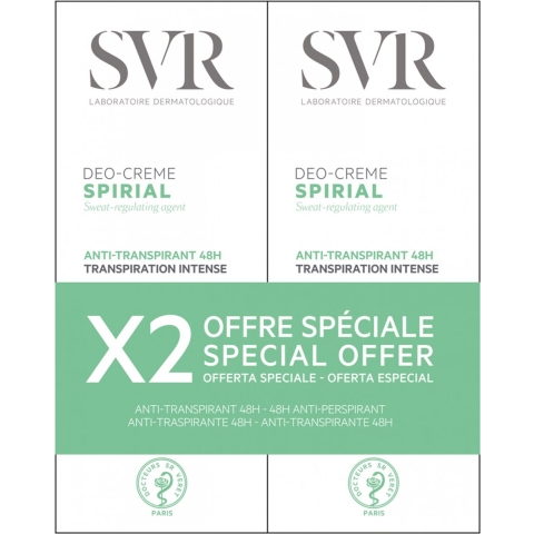 SVR Spirial Déo-Crème | 2 x 50 ml PROMO