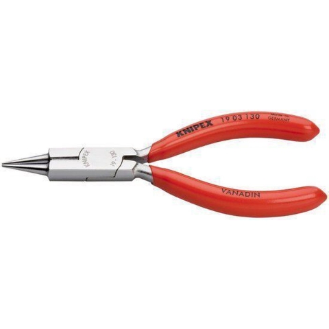 Knipex Rondbuigtang met zijsnider verchroomd 130 mm - 1903130