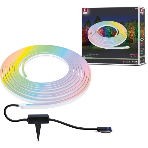Paulmann Out P+S Neon Stripe RGBW 10m IP67 94562 Verlichtingssysteem Plug&Shine 48 W RGBW Wit