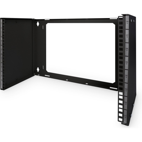 Digitus DN-19 PB-8U-SW Wandmontage patchhouder (b x h x d) 505 x 372 x 250 mm 8 HE Zwart (RAL 9005)