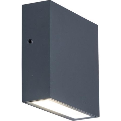 Lutec GEMINI XF 6939412011455 LED-buitenlamp (wand) 9.2 W Antraciet