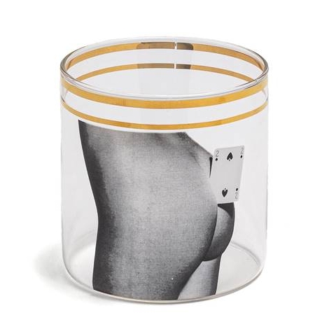 Seletti Toiletpaper glas Two of Spades