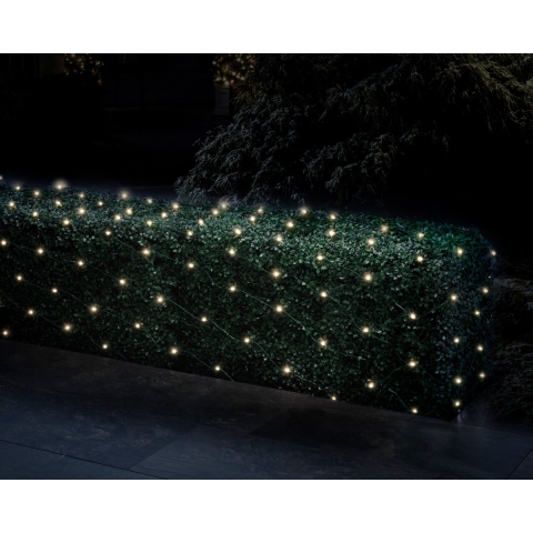 LED netverlichting warm wit buiten 200 x 200 cm -