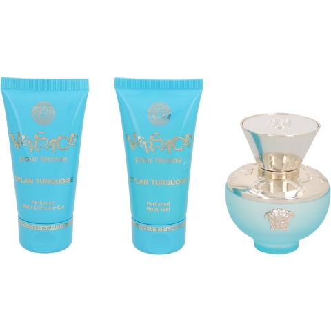 Versace Versace pour Femme Dylan Turquoise EDT 50 ml + Body Lotion 50 ml + Shower Gel 50 ml - Geschenkset