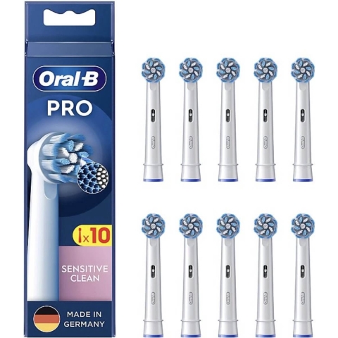 Oral-B Sensitive Clean Opzetborstel voor elektrische tandenborstel 10 stuk(s) Wit