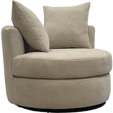 Giga Meubel - Fauteuil Beige Stof - Zithoogte 45cm - Thony Luxe
