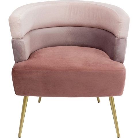 Kare Design Sandwich Fauteuil Velvet - Fluweel Roze