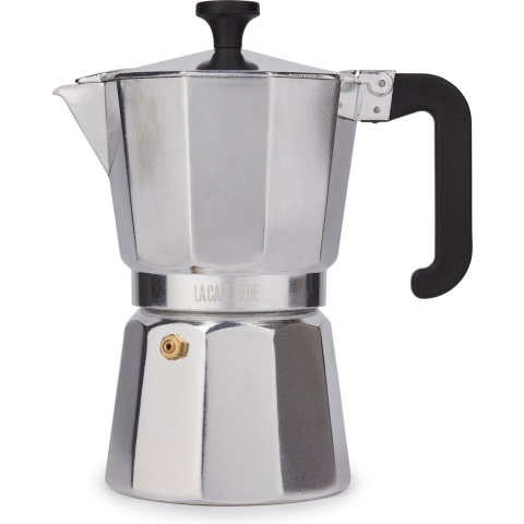 La Cafetière - Espresso Maker, 6 Kopjes, Aluminium, Zilver - La Cafeti