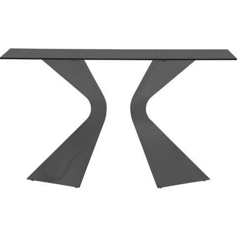 Kare Design Gloria Sidetable 140 Cm Zwart Glas