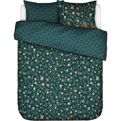 Essenza Odilia Dekbedovertrek Deep sea blue 260 x 220 cm