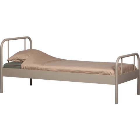 WOOOD Mata 1-Persoonsbed - Metaal - Zand - 90x208x95