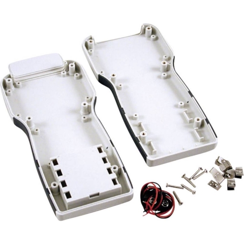 Hammond Electronics 1553TGYBAT Handbehuizing 210 x 100 x 32 ABS Grijs 1 stuk(s)
