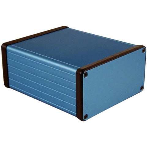 Hammond Electronics 1455N1201BU Universele behuizing 120 x 103 x 53 Aluminium Blauw 1 stuk(s)