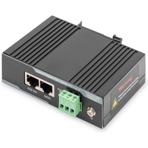 Digitus DN-651112 PoE-injector 10 / 100 / 1000 MBit/s IEEE 802.3af (12.95 W), IEEE 802.3at (25.5 W)
