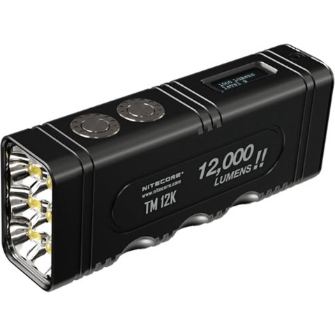 NiteCore TM12K Zaklamp werkt op een accu LED 12000 lm 233 g