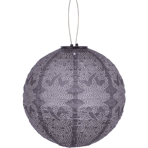 Round 30 Marrakesh Mauve Purple Solar lampion - Lumiz
