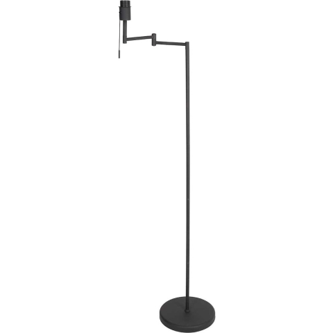Mexlite vloerlamp Bella - zwart - metaal - 45 cm - E27 fitting -