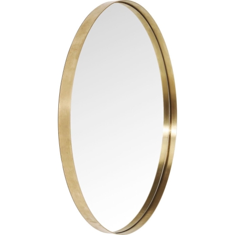 Kare Design Curve Spiegel Rond - Ø100cm - Messing