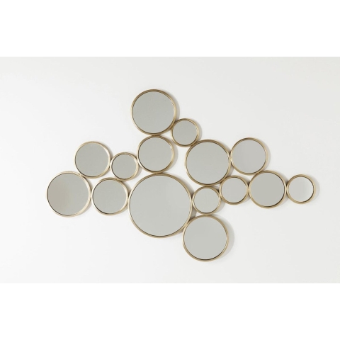 Kare Design Bubbles Spiegel - B138xH93 Cm - Messing Goud