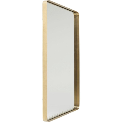 Kare Design Curve Spiegel Rechthoek - B80 X H120 Cm - Messing