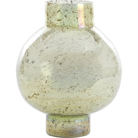 Light & Living Light&living Vaas Ø31x38 cm DUSIT glas steenslag groen