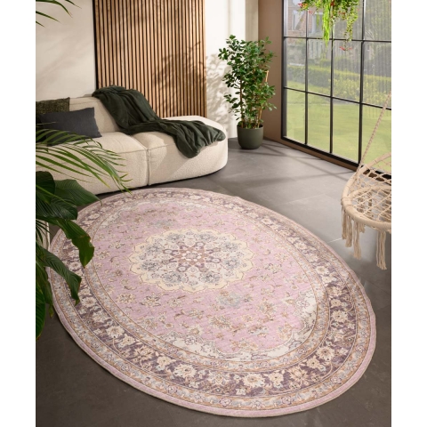 Heritaged Buitenkleed ovaal Vintage - Valenca Nova paars|roze -