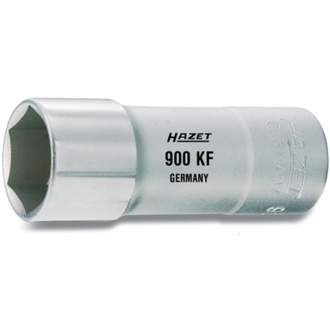 HAZET Bougiedopsleutel 900AKF · 1/2 inch (12,5 mm) vierkant hol · Buiten-zeskant-profiel · SW 16 mm · 5/8?