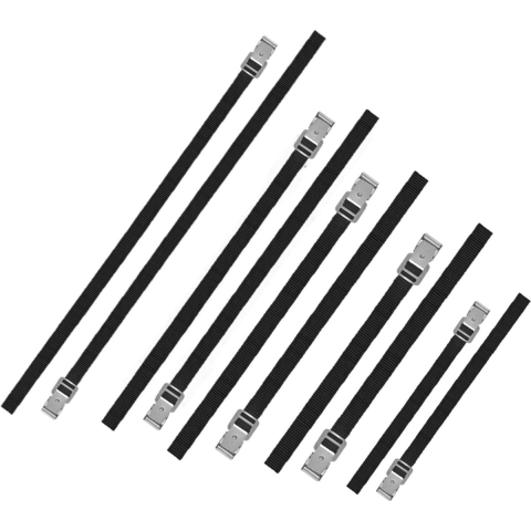 Voordeelset van 10x stuks caravan/camper fietsen spanbanden 50/75/100/150/200 cm -